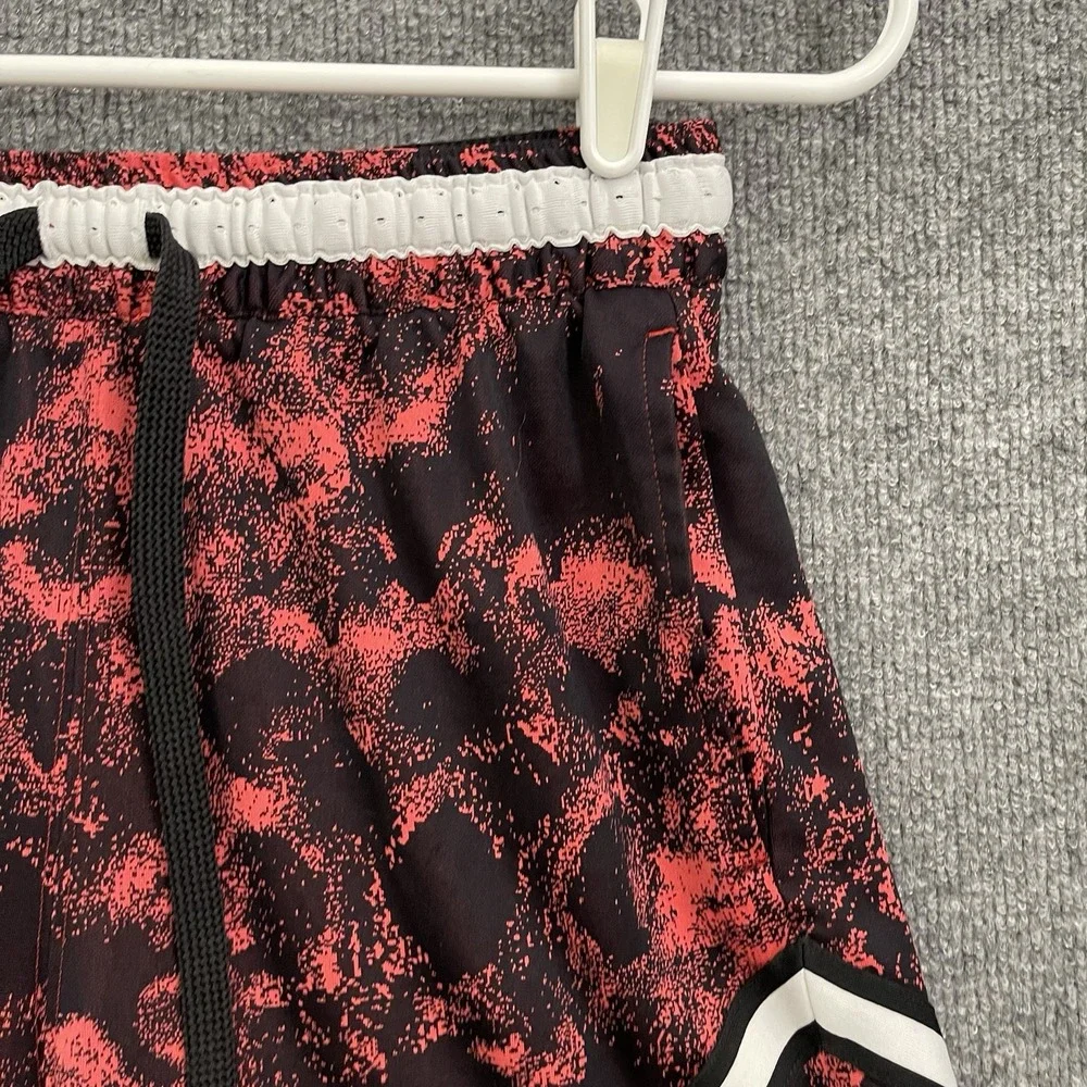 Air Jordan Nike Diamond Basketball Shorts Mens Sz S White Red
